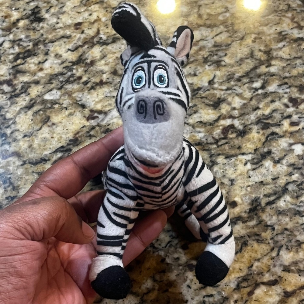 2008 Ty Beanie Baby Marty Zebra Madagascar Escape 2 Africa Plush  DreamWorks 7"